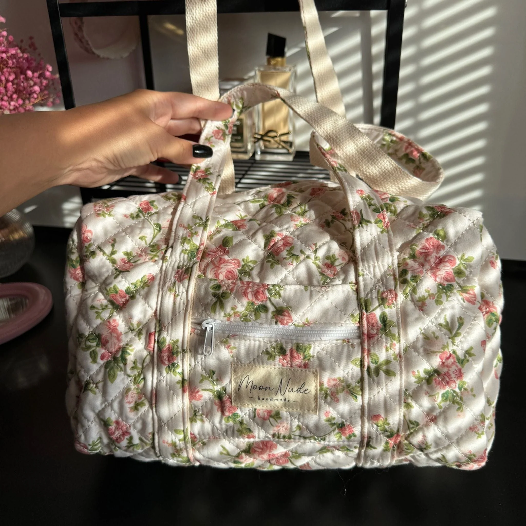 Roze Mini Duffel Bag - Image 5